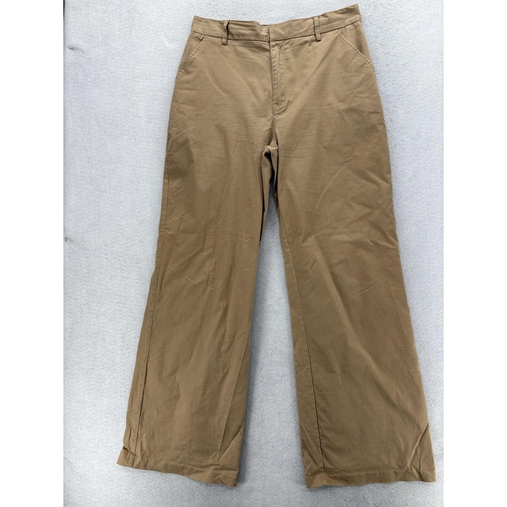Good American Good Skate Trouser Pants Womens 12/31 Beige Stretch Casual Comfort